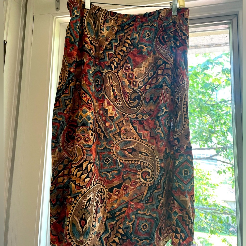 Vintage paisley skirt